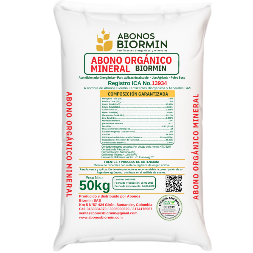 imagen de ABONO ORGÁNICO BIORMIN